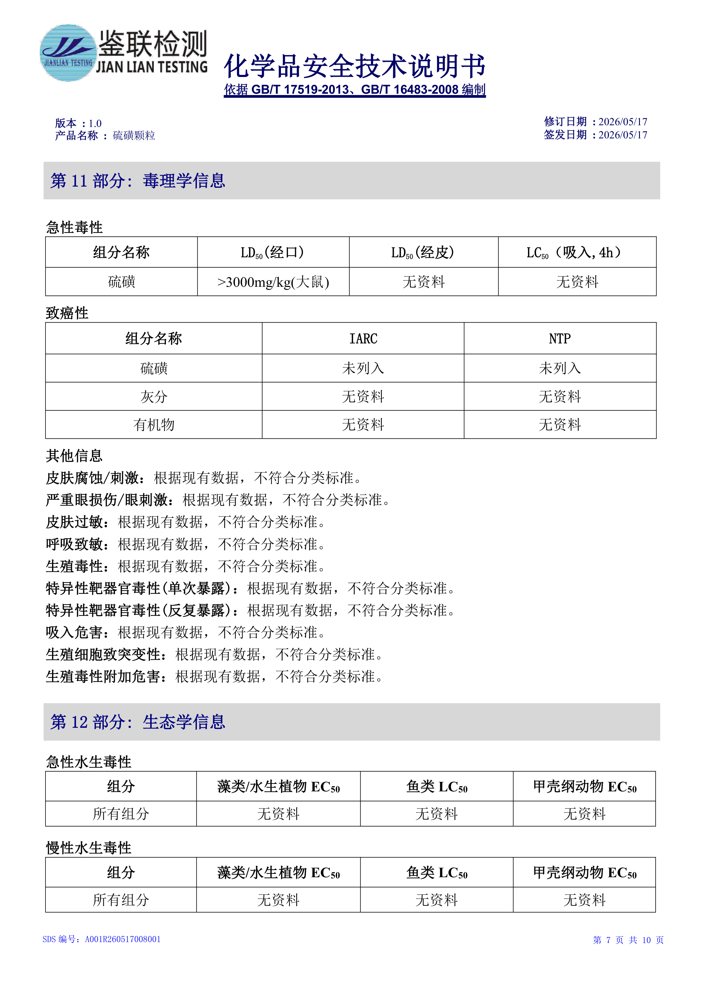 MSDS 报告 A001R260517008001 硫磺颗粒 国标中文版-7.jpg